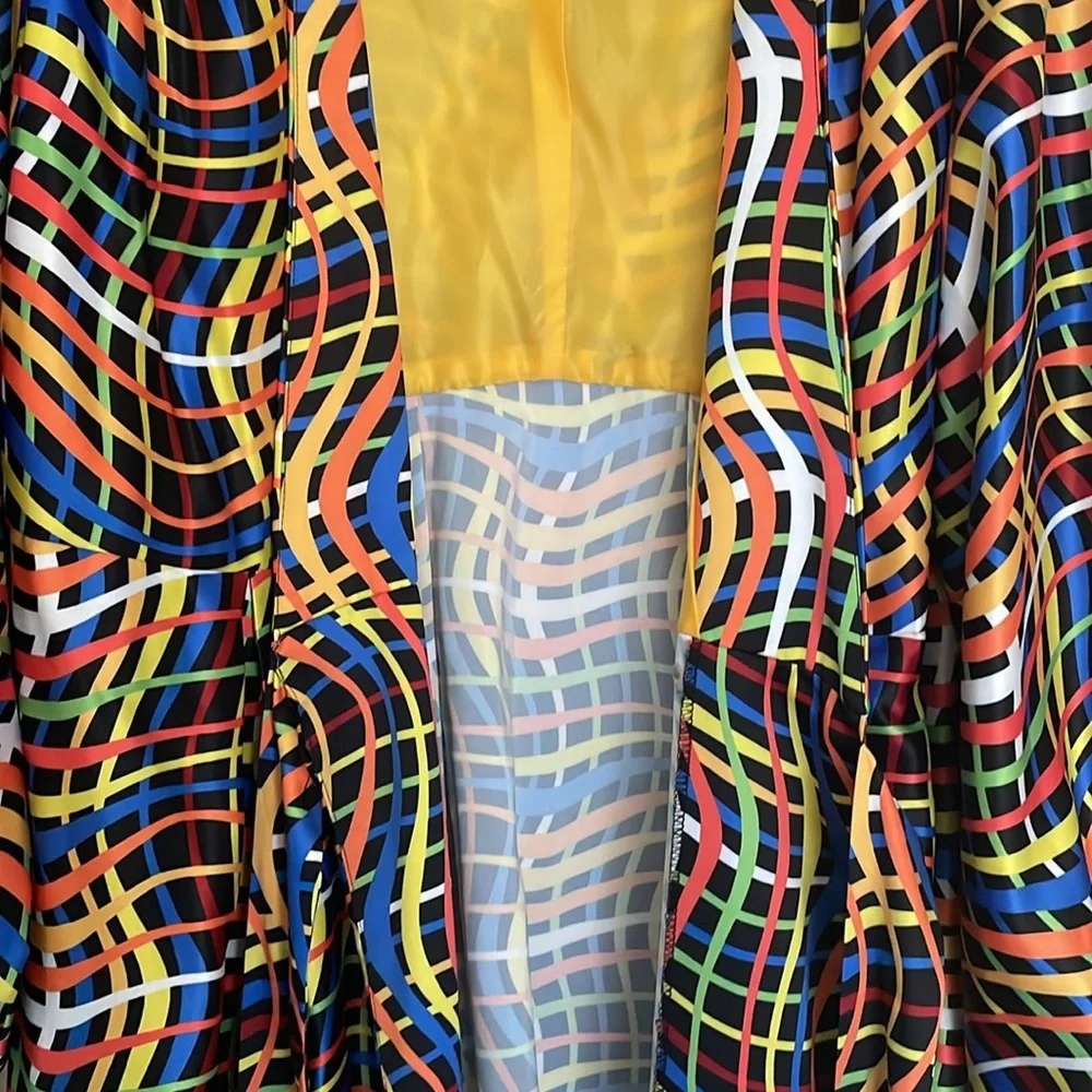 Giovanna Signature Multicolor geometric print dress